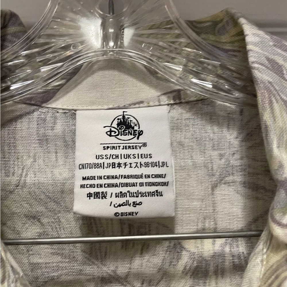 Disneyland Resort Spirit Jersey Shirt Jacket Tropical Palm Button Down Shacket S - Picture 7 of 7